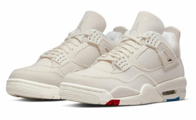 Retro 4 Blank Jordan DQ4909-100 Air Canvas 0603